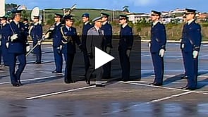 Cerimónia do juramento de bandeira e abertura solene do ano lectivo de 90/91 na AFA - Academia da Força Aérea.