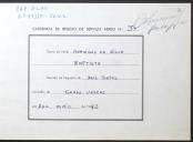 Caderneta de registo de serviço aéreo de piloto